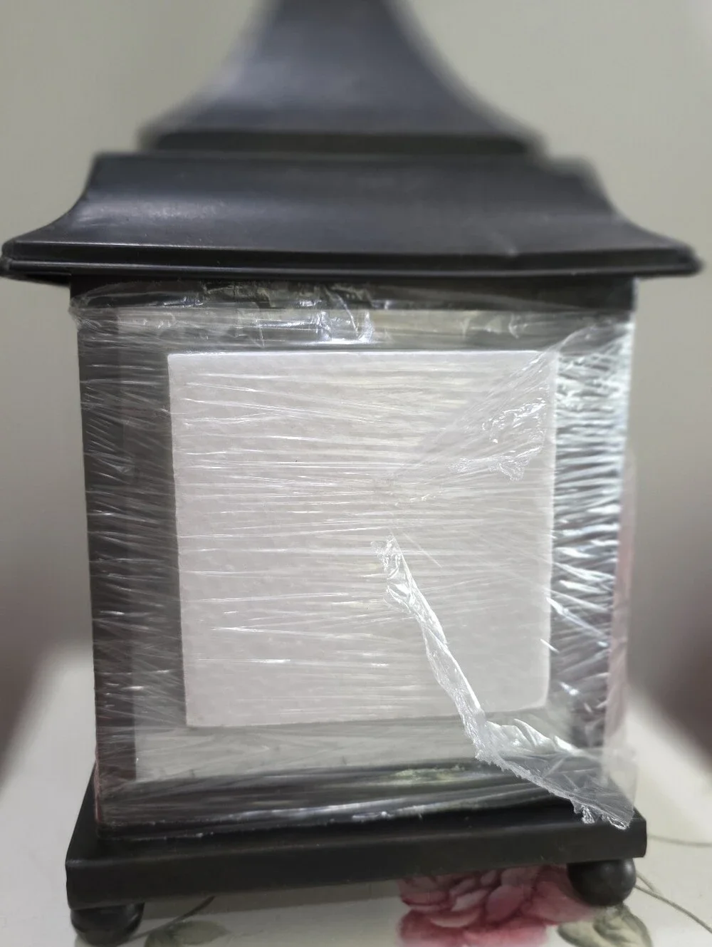 Linda Dano QVC Black Decorative Metal Candle Holder /Lantern Home Accent